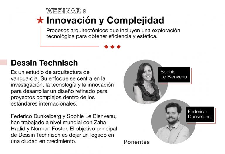 Webinar “Innovación y Complejidad” con el Estudio Dessin Technich