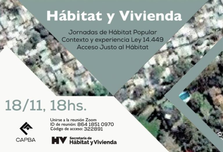 Ciclo «Hábitat y Vivienda: Jornadas de Hábitat Popular»