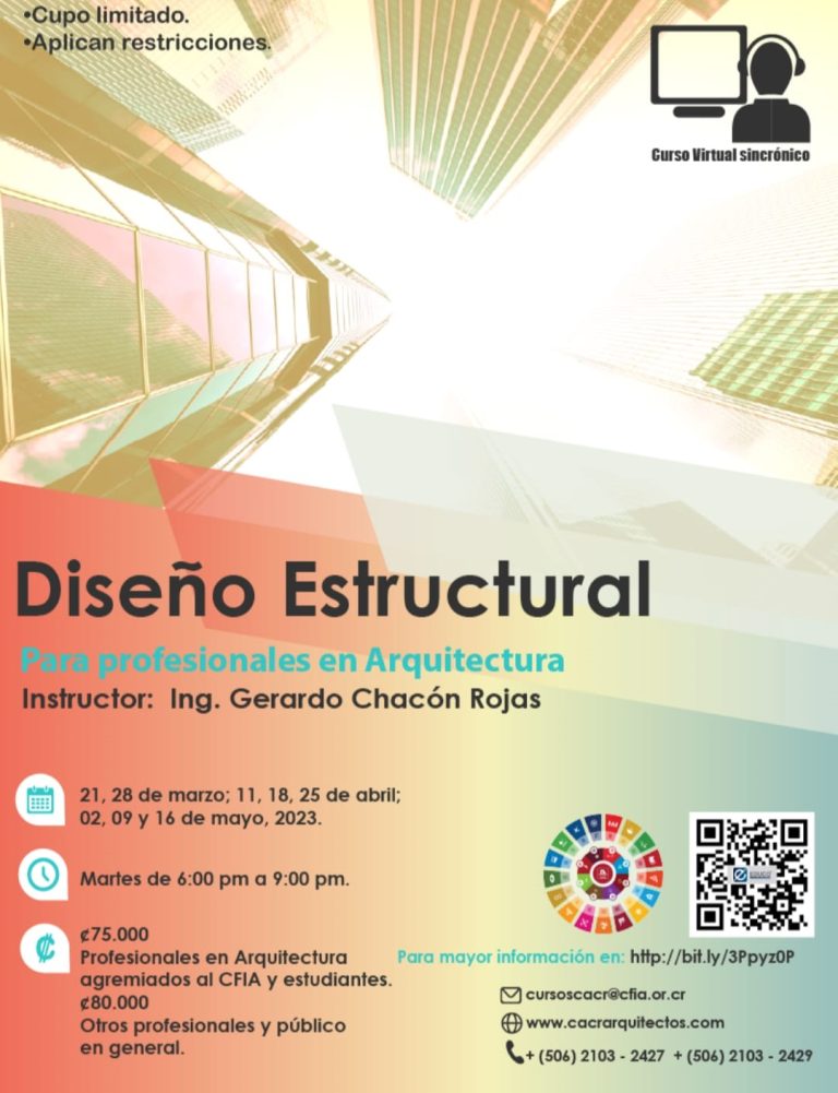 Desenho Estrutural para profissionais de Arquitectura CACR- Costa Rica