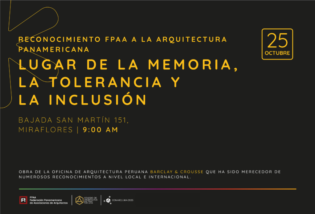 Reconocimiento a la Arquitectura Contemporánea | FPAA 2025